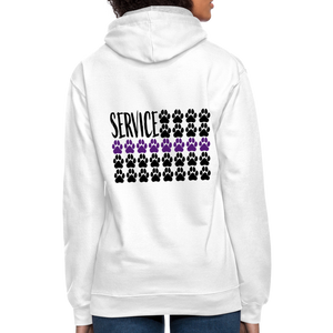 K9s Lead the Way - Service - Contrast Hoodie - white/gray