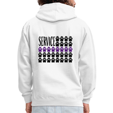 Load image into Gallery viewer, K9s Lead the Way - Service - Contrast Hoodie - white/gray
