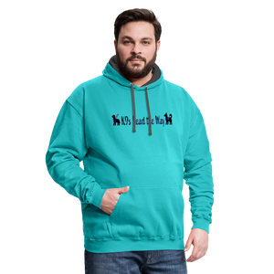 K9s Lead the Way - Service - Contrast Hoodie - scuba blue/asphalt