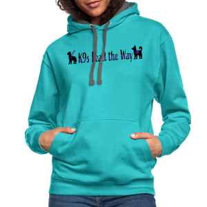 K9s Lead the Way - Service - Contrast Hoodie - scuba blue/asphalt