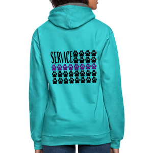 K9s Lead the Way - Service - Contrast Hoodie - scuba blue/asphalt