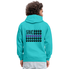 Load image into Gallery viewer, K9s Lead the Way - Service - Contrast Hoodie - scuba blue/asphalt
