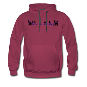 K9s Lead the Way - Service - Men’s Premium Hoodie - burgundy