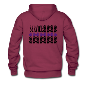 K9s Lead the Way - Service - Men’s Premium Hoodie - burgundy