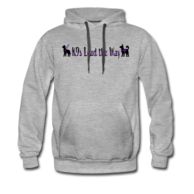 K9s Lead the Way - Service - Men’s Premium Hoodie - heather gray