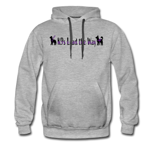 K9s Lead the Way - Service - Men’s Premium Hoodie - heather gray