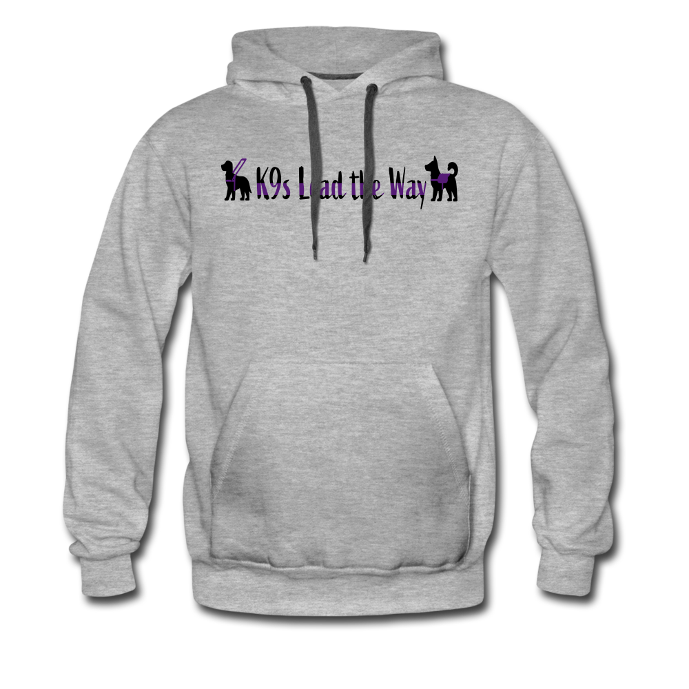 K9s Lead the Way - Service - Men’s Premium Hoodie - heather gray