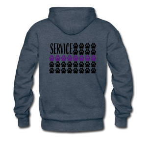 K9s Lead the Way - Service - Men’s Premium Hoodie - heather denim