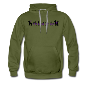 K9s Lead the Way - Service - Men’s Premium Hoodie - olive green