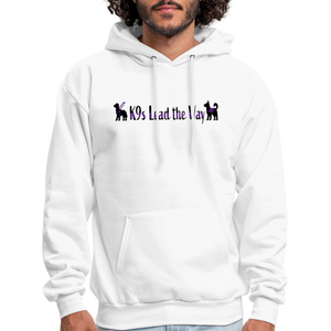 K9s Lead the Way - Service - Men's Hoodie - white