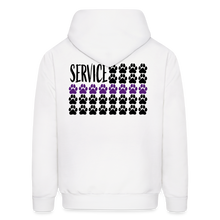 Load image into Gallery viewer, K9s Lead the Way - Service - Men&#39;s Hoodie - white
