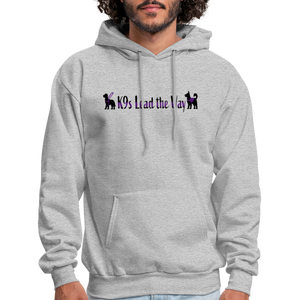 K9s Lead the Way - Service - Men's Hoodie - heather gray