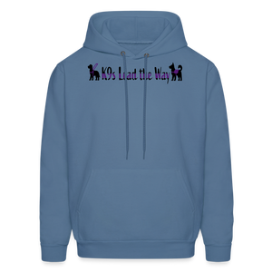 K9s Lead the Way - Service - Men's Hoodie - denim blue