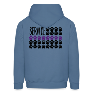 K9s Lead the Way - Service - Men's Hoodie - denim blue