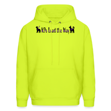 Load image into Gallery viewer, K9s Lead the Way - Service - Men&#39;s Hoodie - safety green
