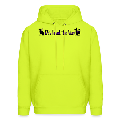 K9s Lead the Way - Service - Men's Hoodie - safety green