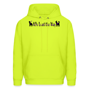 K9s Lead the Way - Service - Men's Hoodie - safety green