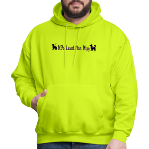 K9s Lead the Way - Service - Men's Hoodie - safety green