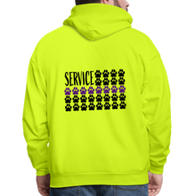 Load image into Gallery viewer, K9s Lead the Way - Service - Men&#39;s Hoodie - safety green
