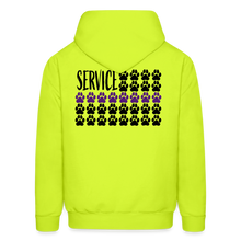 Load image into Gallery viewer, K9s Lead the Way - Service - Men&#39;s Hoodie - safety green
