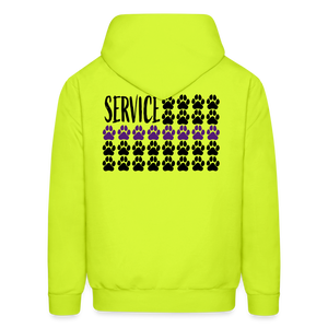 K9s Lead the Way - Service - Men's Hoodie - safety green