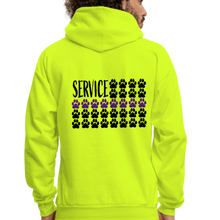 Load image into Gallery viewer, K9s Lead the Way - Service - Men&#39;s Hoodie - safety green
