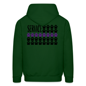 K9s Lead the Way - Service - Men's Hoodie - forest green