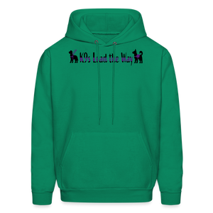 K9s Lead the Way - Service - Men's Hoodie - kelly green