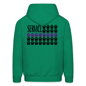 K9s Lead the Way - Service - Men's Hoodie - kelly green