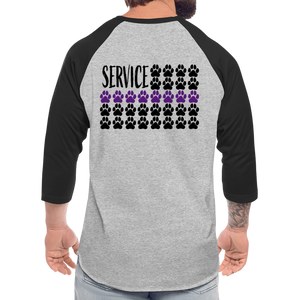 K9s Lead the Way - Service - Baseball T-Shirt - heather gray/black