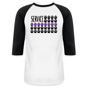 K9s Lead the Way - Service - Baseball T-Shirt - white/black