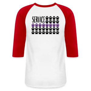 K9s Lead the Way - Service - Baseball T-Shirt - white/red