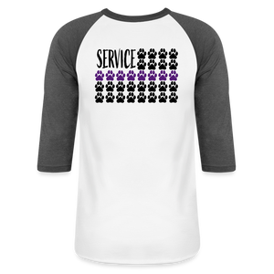 K9s Lead the Way - Service - Baseball T-Shirt - white/charcoal