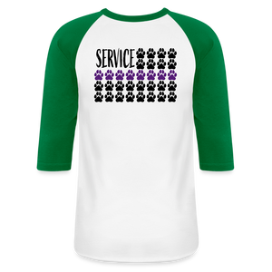 K9s Lead the Way - Service - Baseball T-Shirt - white/kelly green