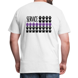 K9s Lead the Way - Service - Men's Premium T-Shirt - white