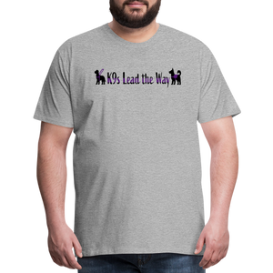 K9s Lead the Way - Service - Men's Premium T-Shirt - heather gray