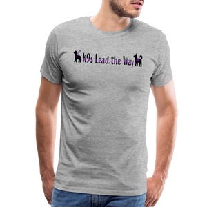 K9s Lead the Way - Service - Men's Premium T-Shirt - heather gray