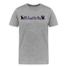 Load image into Gallery viewer, K9s Lead the Way - Service - Men&#39;s Premium T-Shirt - heather gray
