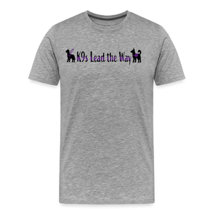 K9s Lead the Way - Service - Men's Premium T-Shirt - heather gray