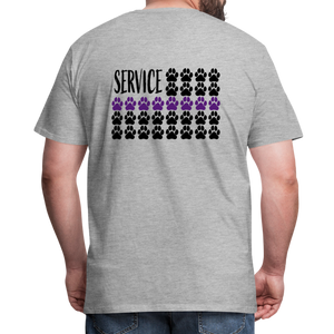 K9s Lead the Way - Service - Men's Premium T-Shirt - heather gray