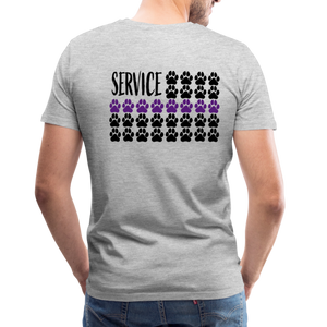 K9s Lead the Way - Service - Men's Premium T-Shirt - heather gray