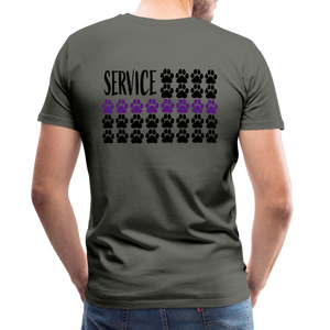 K9s Lead the Way - Service - Men's Premium T-Shirt - asphalt gray