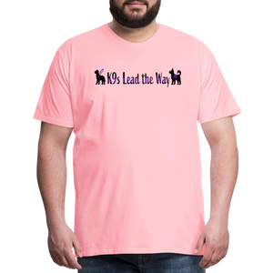 K9s Lead the Way - Service - Men's Premium T-Shirt - pink