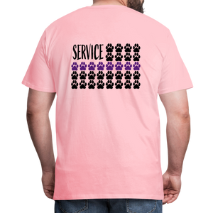 K9s Lead the Way - Service - Men's Premium T-Shirt - pink