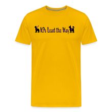 Load image into Gallery viewer, K9s Lead the Way - Service - Men&#39;s Premium T-Shirt - sun yellow
