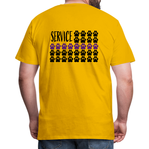 K9s Lead the Way - Service - Men's Premium T-Shirt - sun yellow