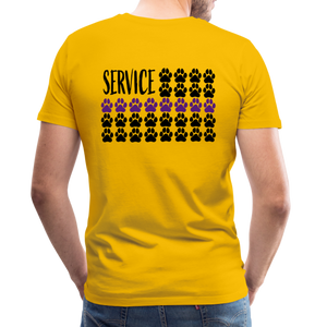 K9s Lead the Way - Service - Men's Premium T-Shirt - sun yellow