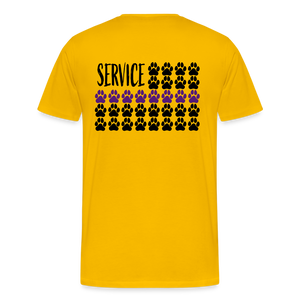 K9s Lead the Way - Service - Men's Premium T-Shirt - sun yellow