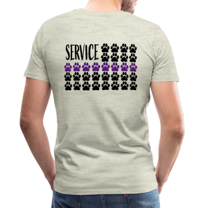 K9s Lead the Way - Service - Men's Premium T-Shirt - heather oatmeal