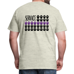 K9s Lead the Way - Service - Men's Premium T-Shirt - heather oatmeal